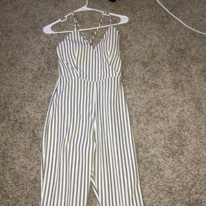 Striped pantsuit
